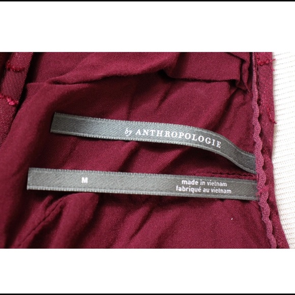 Anthropologie Toulon Berry Pleated Mini Dress Medium - Picture 3 of 6